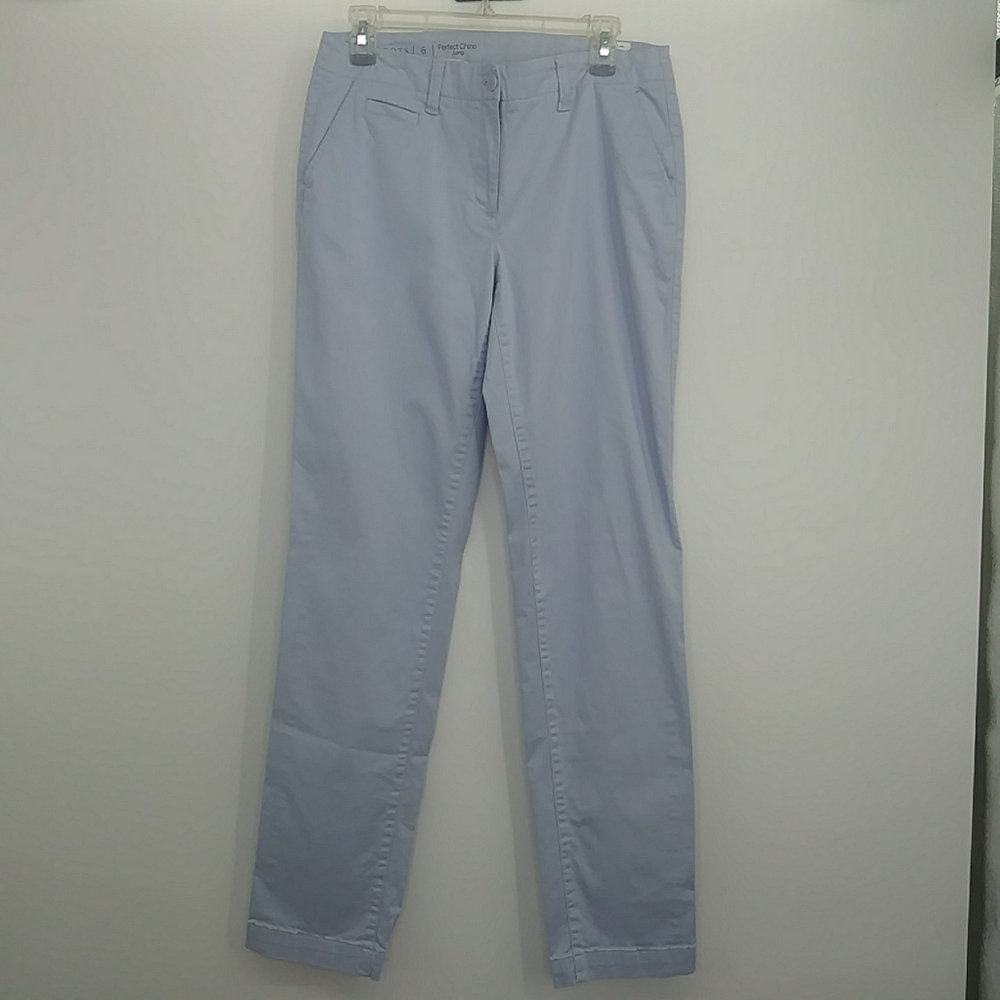 Talbots Blue Perfect Chino Long Size 6